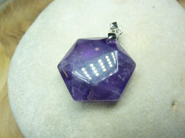 Pendentif Améthyste sceau de Salomon