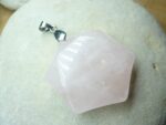 Pendentif Quartz rose sceau de Salomon