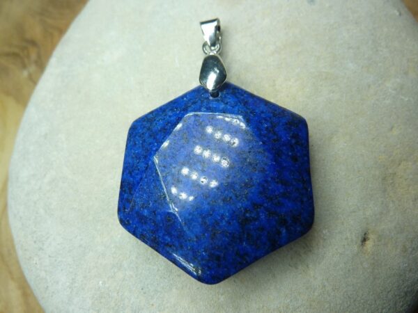 Pendentif Lapis lazuli sceau de Salomon