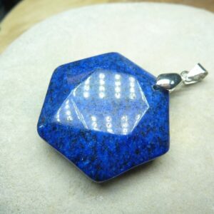 Pendentif Lapis lazuli sceau de Salomon