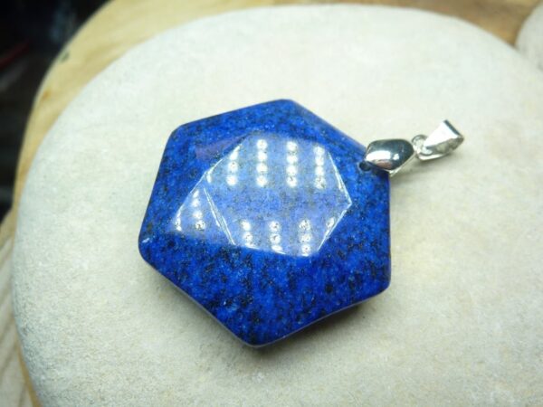 Pendentif Lapis lazuli sceau de Salomon