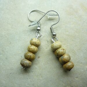 Boucles d'oreilles Jaspe paysage