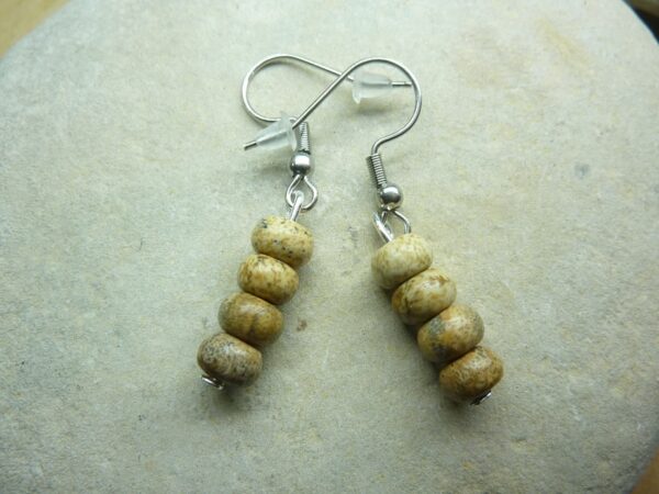 Boucles d'oreilles Jaspe paysage