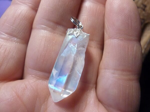 Pendentif Quartz aqua aura ref 3306