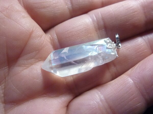 Pendentif Quartz aqua aura ref 3306