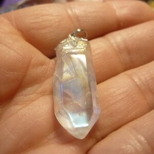 Pendentif Quartz aqua aura ref 3306