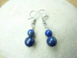 Boucles d'oreilles Lapis lazuli 8-6 mm
