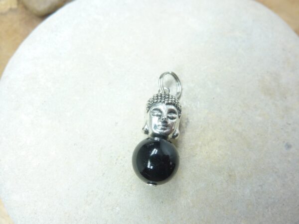 Pendentif Spinelle noir Bouddha