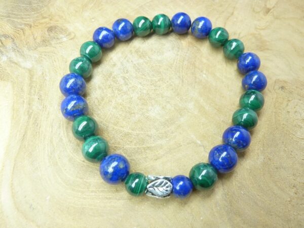 Bracelet Malachite-Lapis lazuli