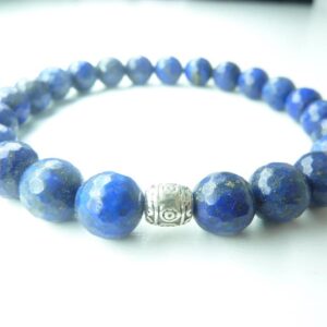 Bracelet Lapis lazuli à facettes 8 mm