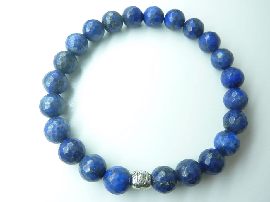 Bracelet Lapis lazuli à facettes 8 mm