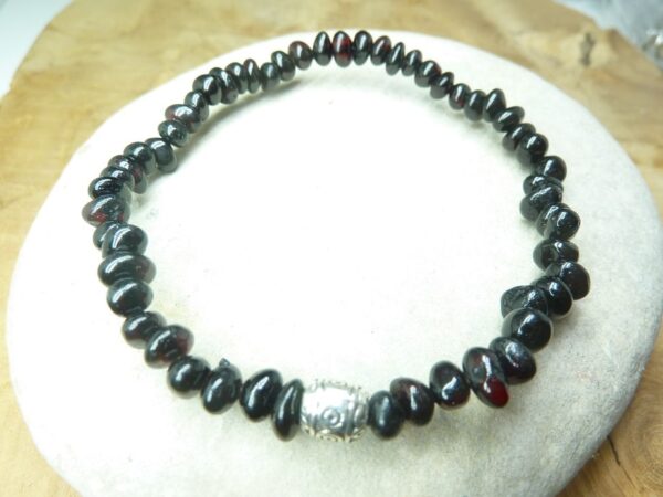 Bracelet Ambre rouge cerise véritable Baltique