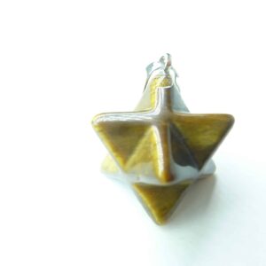 Pendentif Merkaba - Oeil de tigre