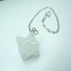 Pendule Merkaba – Quartz cristal de roche Radiesthésie