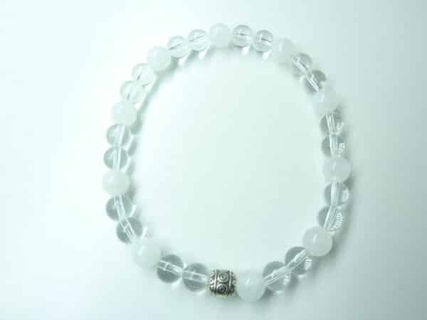 Bracelet Pierre de lune – Quartz cristal de roche