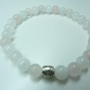 Bracelet Pierre de lune – Quartz rose