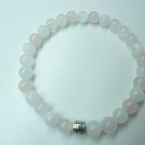 Bracelet Pierre de lune – Quartz rose