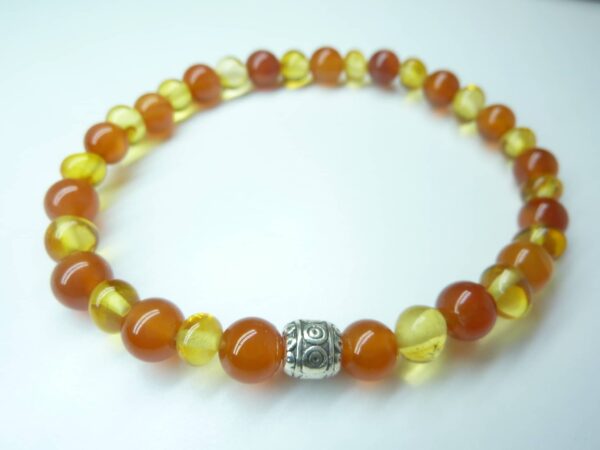 Bracelet Cornaline - Ambre de la Baltique