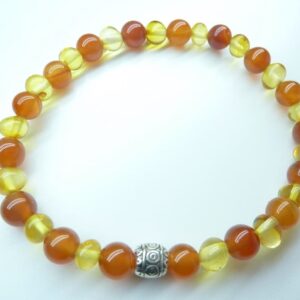 Bracelet Cornaline - Ambre de la Baltique