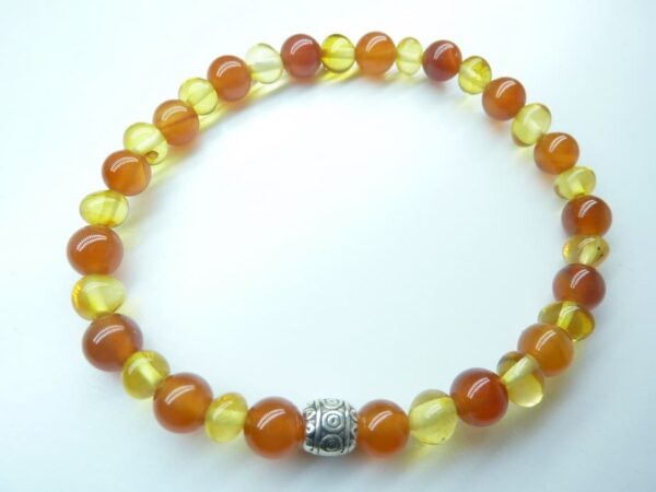 Bracelet Cornaline - Ambre de la Baltique