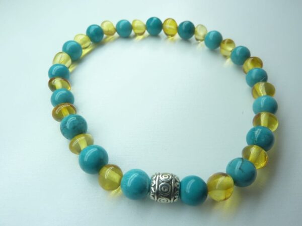 Bracelet Turquoise - Ambre de la Baltique