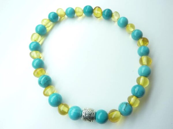 Bracelet Turquoise - Ambre de la Baltique