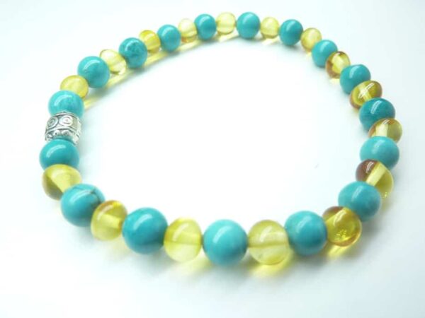 Bracelet Turquoise - Ambre de la Baltique