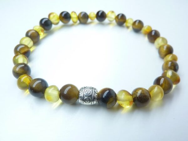 Bracelet Oeil de tigre - Ambre de la Baltique