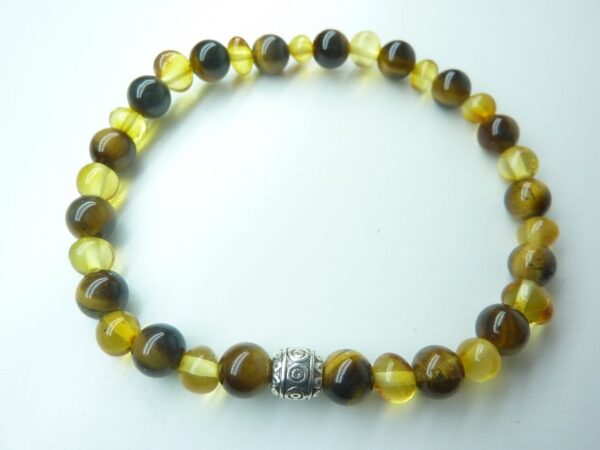 Bracelet Oeil de tigre - Ambre de la Baltique
