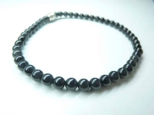 Bracelet Spinelle noir - Perles rondes 4 mm