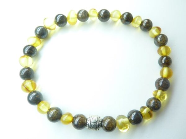 Bracelet Bronzite - Ambre de la Baltique