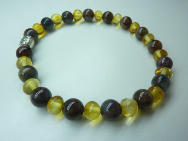 Bracelet Piertésite – Ambre miel de la Baltique
