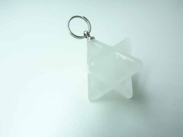 Pendentif Merkaba - Quartz cristal de roche