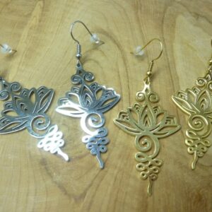 Boucles d'Oreilles Lotus Unalome