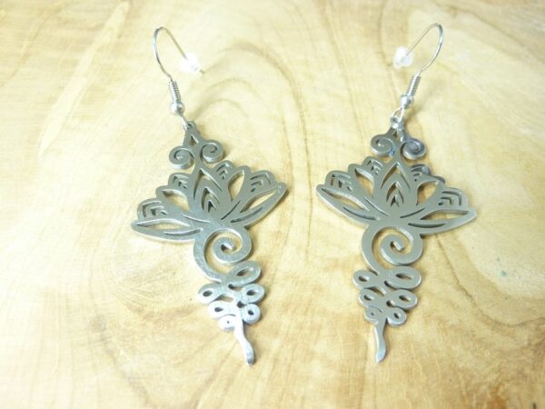 Boucles d'Oreilles Lotus Unalome