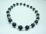 Bracelet Spinelle noir-Quartz cristal de roche