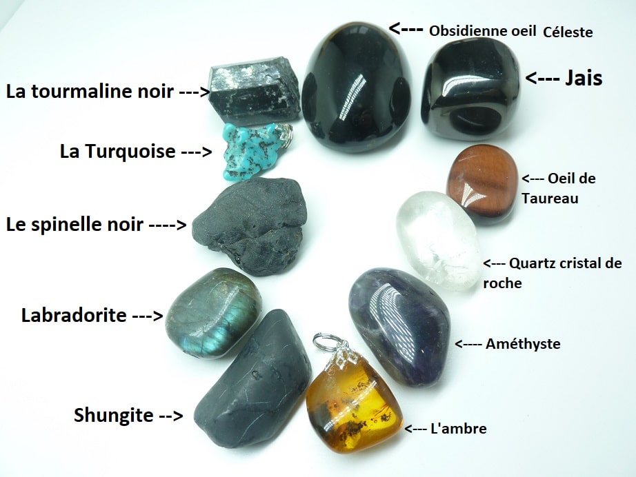 Quelles pierres associer avec le Spinelle noir ?