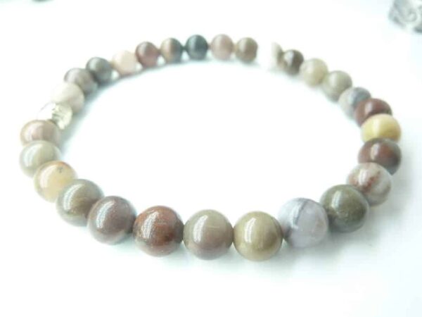 Bracelet Bois Fossilisé (Bois Pétrifié)