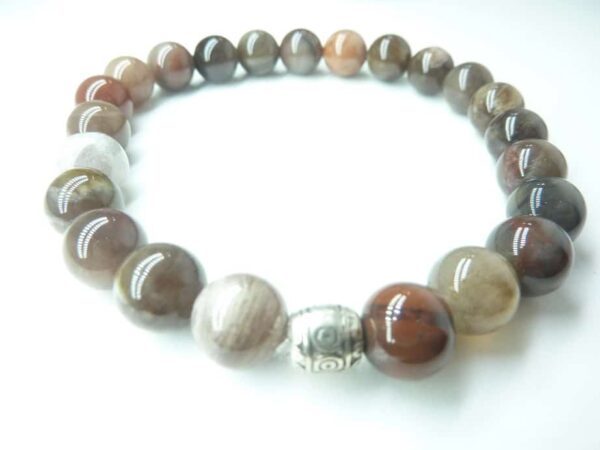 Bracelet Bois Fossilisé (Bois Pétrifié)