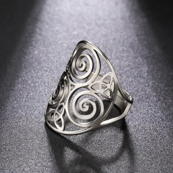 Bague Triskel ajustable