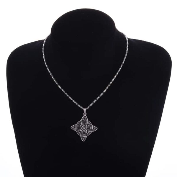 Pendentif noeud de sorcière (Wiccan) argent