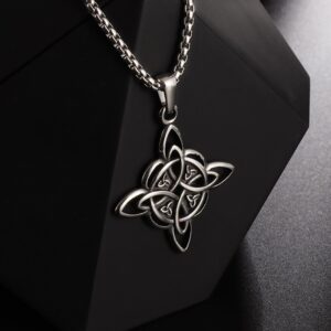 La signification du pendentif, bague nœud de sorcière (Wiccan)