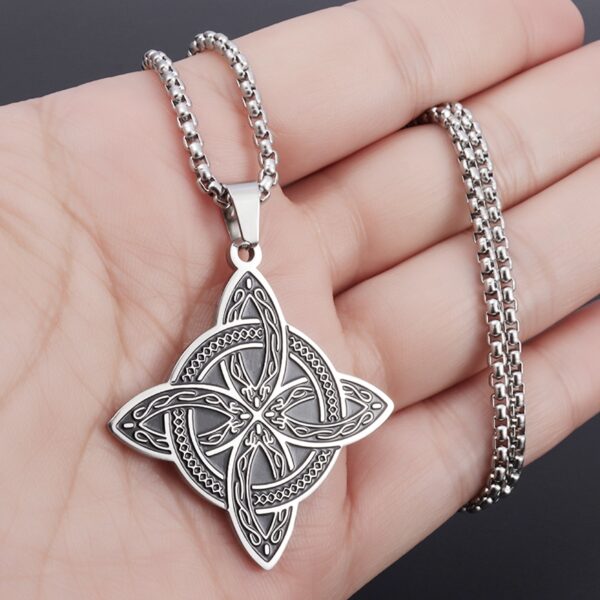 Pendentif noeud de sorcière (Wiccan) argent