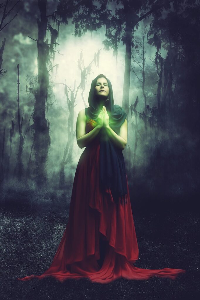 La signification du pendentif, bague nœud de sorcière (Wiccan)