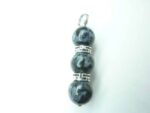 Pendentif Gabbro - Perles rondes 10 mm