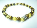 Bracelet Oeil de tigre – Ambre miel