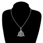 Pendentif noeud de sorcière (Wiccan) argent 02