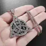 Pendentif noeud de sorcière (Wiccan) argent 02