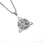 Pendentif noeud de sorcière (Wiccan) argent 02