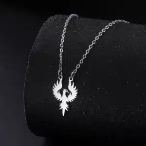 Collier pendentif Phénix ref argent